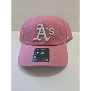 Nike Oakland A's Hat Adjustable Club Cap Series Pink Color Relaxed Fit